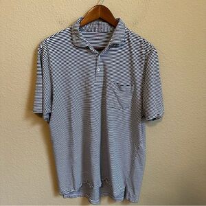B.Draddy Men’s Striped Golf Polo